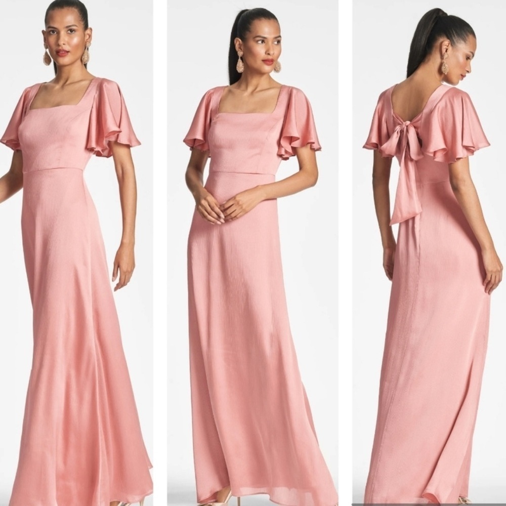Nwt Sachin + Babi Aurora Gown Rouge Flutter - Size 6 - Bridesmaid Dress